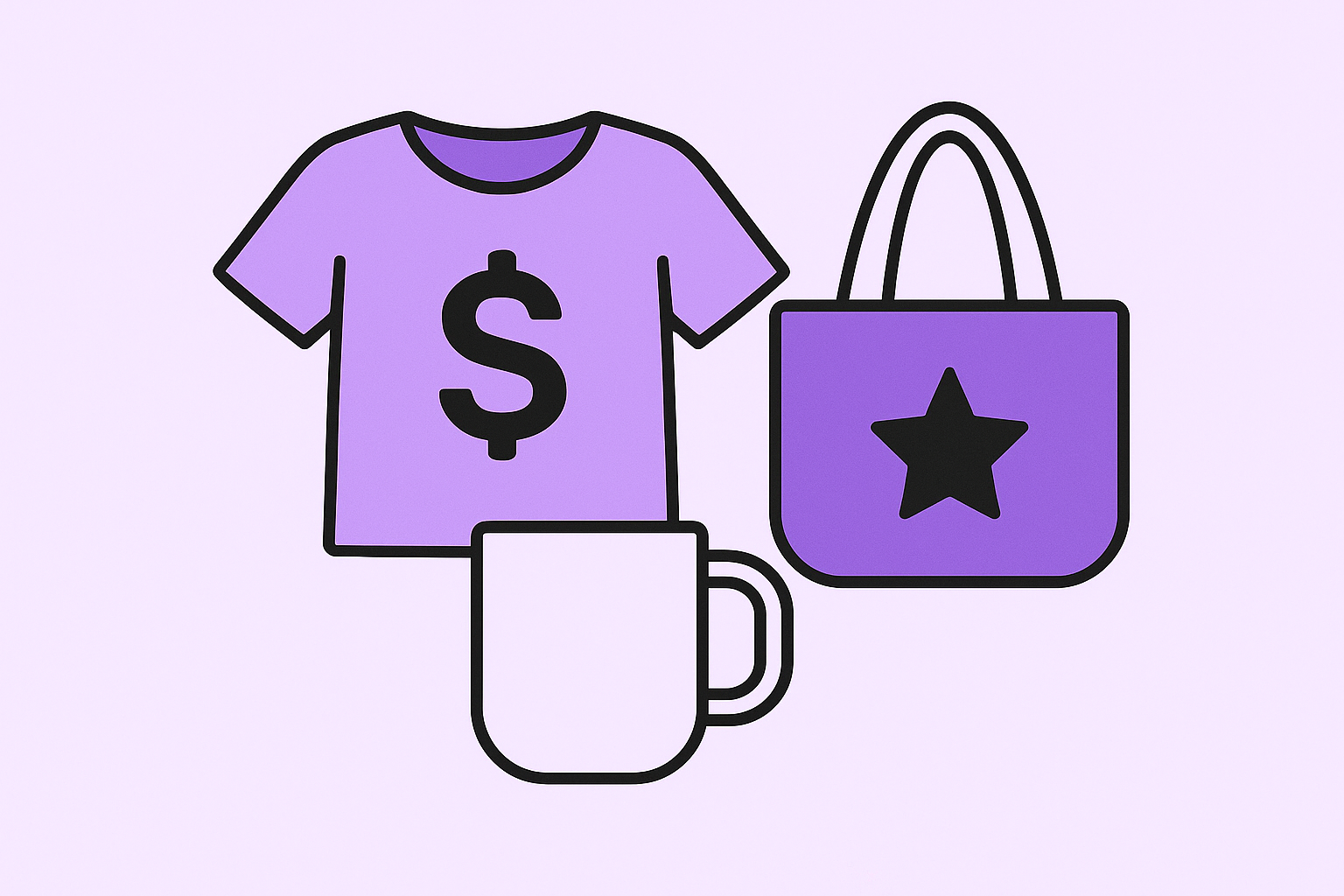 Sell your own branded merchandise to generate passive income