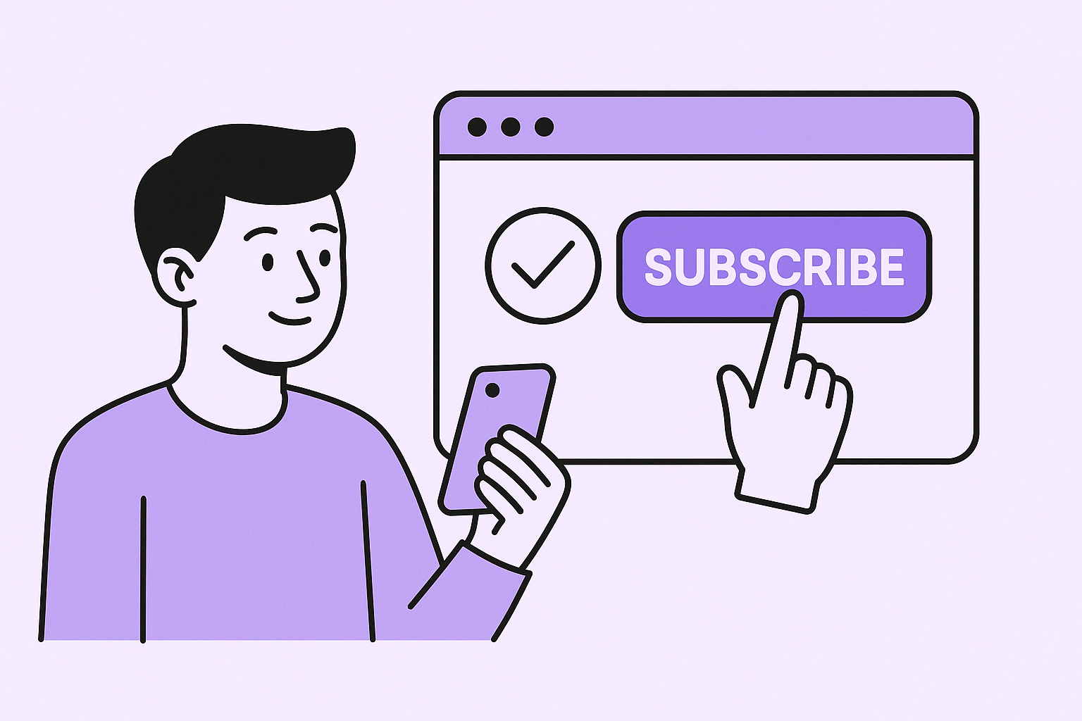 A man subscribes to an exclusive content platform