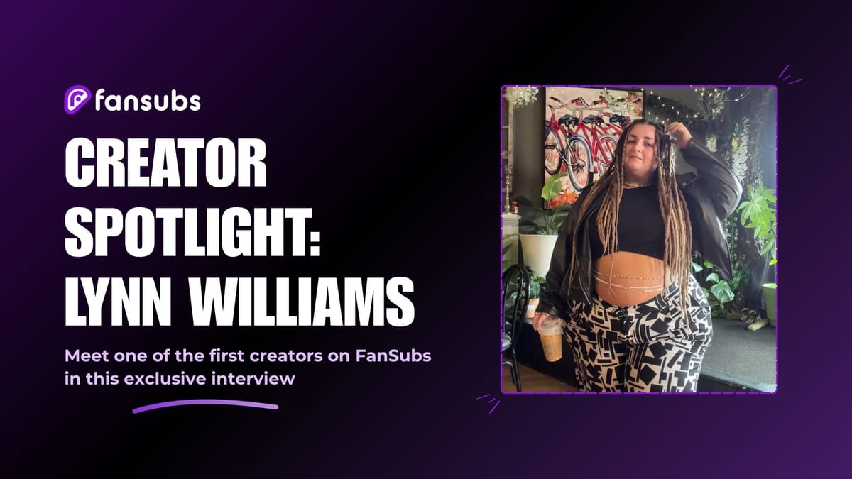 Lynn Williams, the top-earning creator on FanSubs, poses on Instagram
